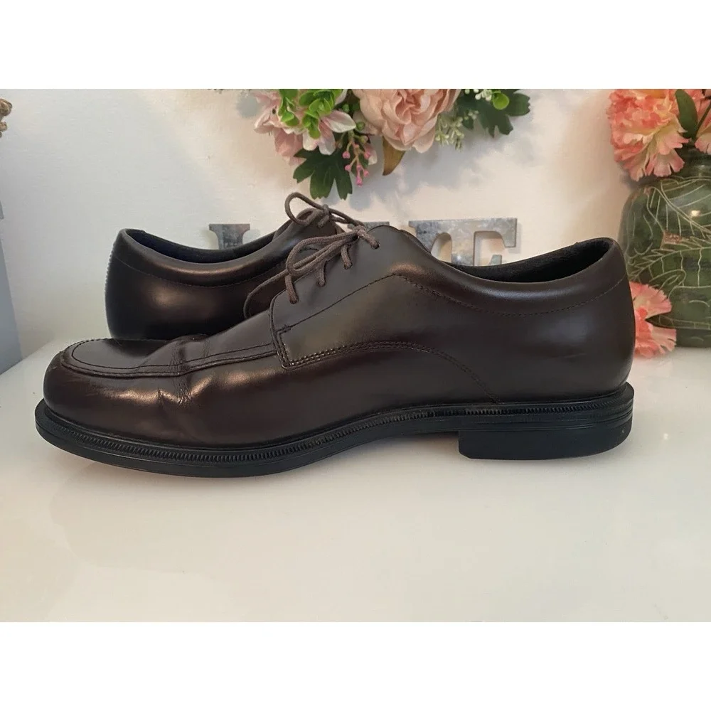 Rockport Adripene by Adidas Hydro-Shield Men's Brown Leather Oxford Shoes‎ 10M